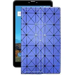 Чохол StatusCASE з екошкіри для планшету Bravis NB871 8 Синій ромб