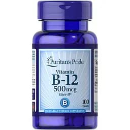 Витамины и минералы Puritan's Pride Vitamin B-12 500 mcg, 100 таблеток