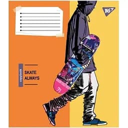 Зошит учнівський "Skate is always" Yes 767814 48 аркушів Різнокольоровий