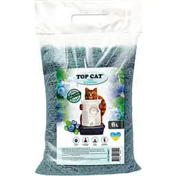 Наповнювач для котячого туалету Top Cat Tofu соєвий Чорниця 6 л