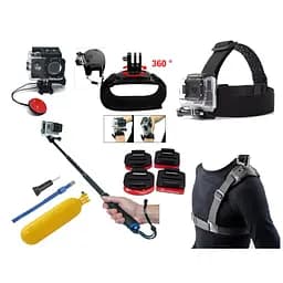 Набір кріплень, аксесуарів Primo N5 для екшн-камер SJCAM, GoPro, Xiaomi, Atrix, Airon, Eken