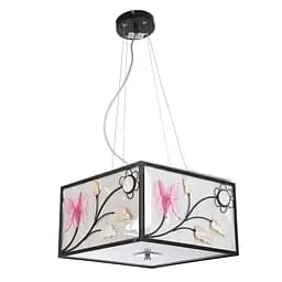 Люстра подвесная Brille флористика для кухни E27 40W BK (BL-502S/4)