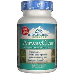 Натуральний респіраторний комплекс RidgeCrest Herbals AirwayClear 60 гелевих капсул