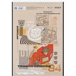 Зошит для малювання Kite Transformers А4 30 аркушів малюнок 4 (TF24-243)  