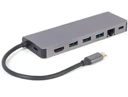 USB-Хаб Cablexpert A-CM-COMBO5-05, USB Type-C 5-в-1 (A-CM-COMBO5-05) - мініатюра 2