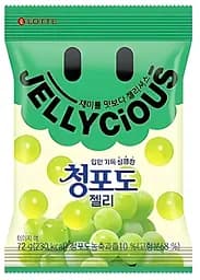 Мармелад Lotte Jellycious Зелений Виноград 72 г