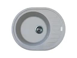Кухонна мийка Adamant Ovum 615x495x200 світло-сірий 000008386, Сірий