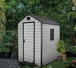 Хозблок-сарай пластиковый BKS 4х6FT с двускатной крышей 224 × 147 × 197 см (В×Ш×Г)