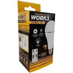 Світлодіодна лампа з акумулятором Works ELR60-7W A60, 3.7V 1800MAH (142572) - мініатюра 5