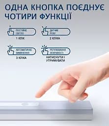 Набір Плед вовняний П7 бiл-дим-св.антр 140×200 см + Ліхтар-лампа LED 21см з датчиком руху Love You 4533-F - мініатюра 6
