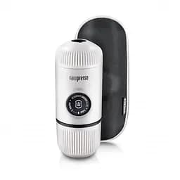Портативна еспресо-кавоварка Wacaco Nanopresso біла з чохлом
