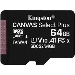 Карта памяти Kingston MicroSDXC 64 GB UHS-I A1 (класс 10) без адаптера