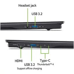 Ноутбук Acer Swift 16 AI SF16-51-94KH Ultra 9 288V la 51GHz,16'',32GB LPDDR5X,2TB,Arc,Windows 11 Home - мініатюра 14