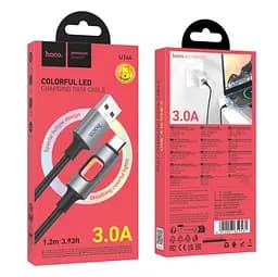 Кабель Hoco U144 New charging data cable Type-C Чорний - мініатюра 2