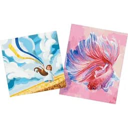 Набір для розпису по номерах Ideyka Риба півник 40х50 см та Поле 40х40 см (СKHO1367)