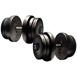 Гантели Elitum сборные с ABS покрытием черные 2 шт. х 21 кг