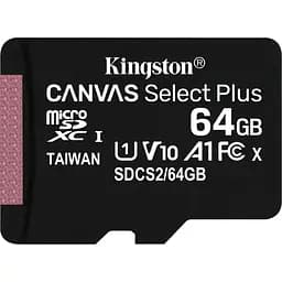Карта пам'яті Kingston microSDXC 64GB Canvas Select Plus Class 10 UHS-1 А1 2 шт + SD адаптер [SDCS2/64GB-2P1A] [121488] - мініатюра 2