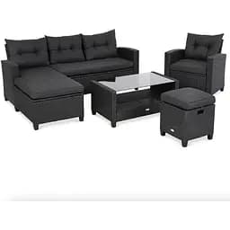 Комплект садовой мебели Di Volio Dalmia серый/графитовый