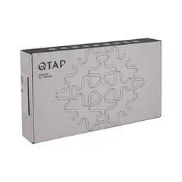 Змішувач для умивальника Qtap Vlasta New високий QTVLA269GMB45653 Gunmetal Black PVD Шліфований чорний хром - мініатюра 5