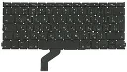 Клавіатура для ноутбука Apple MacBook Pro (A1425) з підсвічуванням (Light) Black, (No Frame), RU (вертикальний ентер)