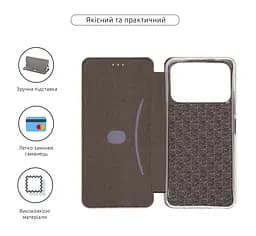 Чехол-книжка для TECNO Spark 40 4G, G-Case, розовый, кожаный чехол-книжка из экокожи (PU) и TPU, с магнитом, с подставкой и вместительным кардхолдером, противоударный, защита всего корпуса, ArmorStandart (ARM88018) - мініатюра 3