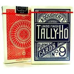 Карти гральні United States Playing Card Company Tally-Ho Circle Back Standard Index (red blue) (00009)