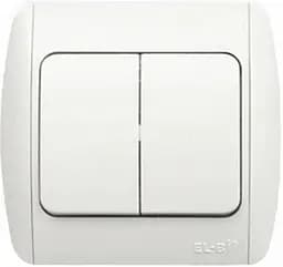 Выключатель Brille двойной крем ZENA 500010300202