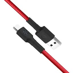 Кабель зарядный Xiaomi ZMI AL603 Micro USB braided cable красный 1 м
