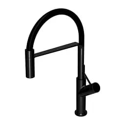 Смеситель для кухни с гибким изливом Omnires Vita black (VI6350BLBL) черный