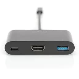 Перехідник USB-C to HDMA 2xUSB Digitus (DA-70855) - мініатюра 2