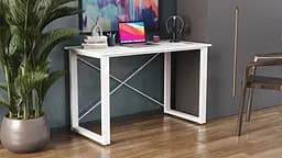Письмовий стіл Ferrum-decor Драйв 750x1000x700 Білий метал ДСП Біле 16 мм (FRD-103164) - мініатюра 7