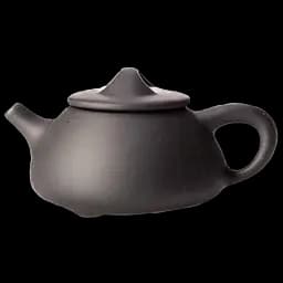 Иссинский чайник Трехрогий из печи, 190 мл - Черный