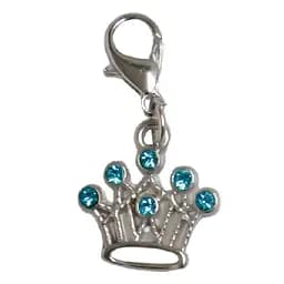 Підвіска на нашийник TatraРet Expert корона з блакитними камінцями 4 см 
