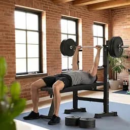 Набір Besport PowerPro 61кг з прямим грифом + лава XL700 - мініатюра 18