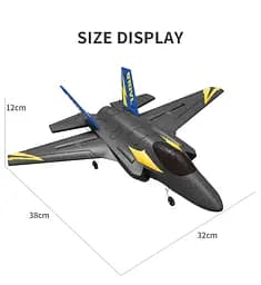 Глайдер на радіокеруванні Kfplan KF605 з гіроскопом (Чорний) - мініатюра 7