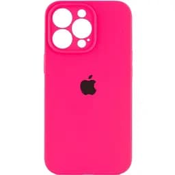 Чохол Silicone Case Full Camera Protective AA для Apple iPhone 14 Pro 6.1" Рожевий / Barbie pink