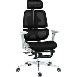 Офісне крісло GT Racer B-2450 White/Black [125571] - мініатюра 7