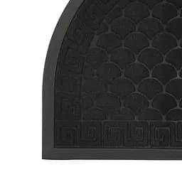 Килимок придверний Eco Fabric Луска півколо з кромкою чорний 40 х 60 см (4060-117) - мініатюра 4
