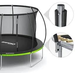 Батут із внутрішньою сіткою Zipro Jump Pro Premium 16 футів 496 см чорно-зелений (5902659843197) - мініатюра 5