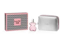 Подарунковий набір для жінок косметичка та парфумована вода LOVEME Tous 90 мл