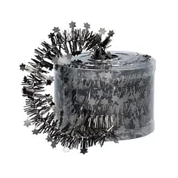 Мішура декоративна Chomik із зірками графітова 7 м (GIF3348)