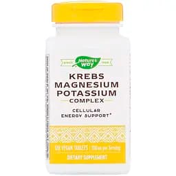 Цикл Кребса, Магній і Калій Хелат Nature's Way Krebs Magnesium Potassium 120 таблеток