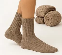 Шкарпетки теплі вовняні Norwegian Wool Socks M 39–42 Solve коричневі KT7003109