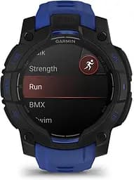 Смарт-годинник Garmin Instinct 3 45mm AMOLED Black with Blue Band (010-02936-03)
