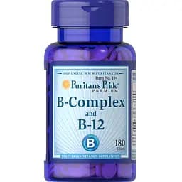 Комплекс вітамінів Puritans Pride B-Complex B-12 180 пігулок