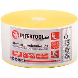 Шліфувальний папір наждачна шкірка в рулоні Intertool 115 мм x 50 м x P60