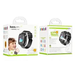 Дитячий смарт-годинник Hoco Y100 36 mm SIM-картка 2G чорний - мініатюра 7
