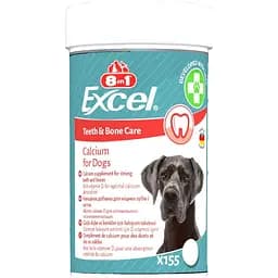 Вітаміни 8in1 Excel Calcium для цуценят і дорослих собак, для зубів і кісток, кальцій, 155 шт