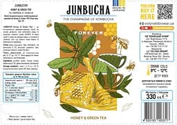 Напій безалкогольний слабогазований Forever Janbucha Honey & Green Tea 0.33 ж/б - мініатюра 2