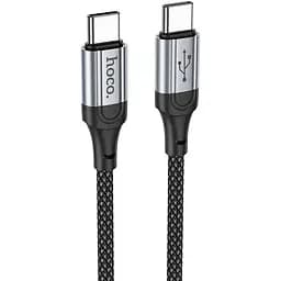 Кабель Hoco X102 Fresh 60W charging data cable Type-C to Type-C Чорний